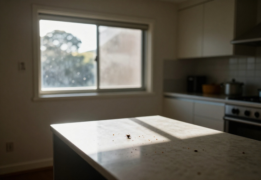 Cockroaches in wall cavity of an Emu Heights home
